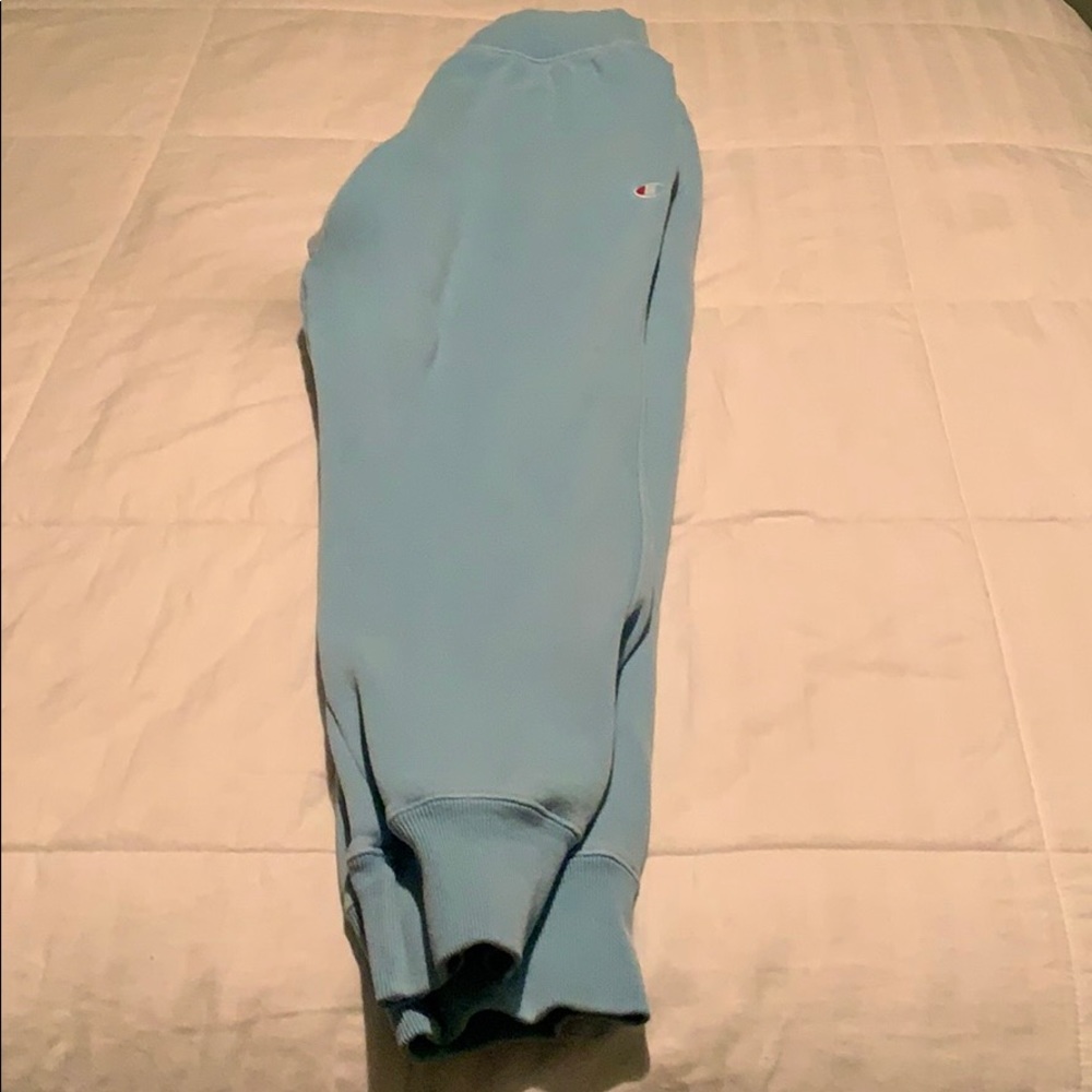 Baby blue champion joggers